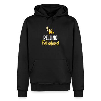 Peeling Fabelhaft! Bananen-wortspiele - Männer Premium Bio Hoodie - Schwarz - Vorne - Nico (187cm)