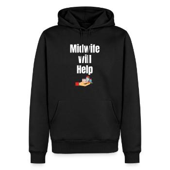 Cette future sage-femme va aider les gens - Sweat à capuche Premium bio Homme - noir - Devant - Nico (187cm)