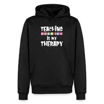 Les cours de maternelle sont mes - Sweat à capuche Premium bio Homme - noir - Devant - Nico (187cm)