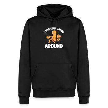 Hören Sie Auf, Um Meerestierpfleger Zu - Männer Premium Bio Hoodie - Schwarz - Vorne - Nico (187cm)