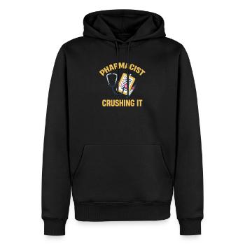 Pharmacist crushing it medical propofol - Men’s Premium Organic Hoodie - black - Front - Nico (187cm)