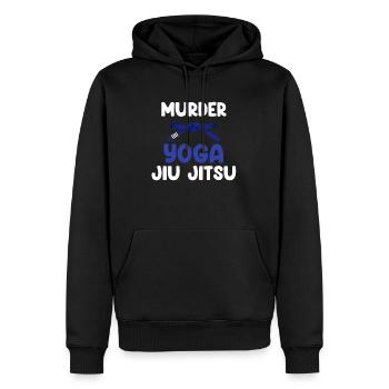 Mord Yoga Jiu Jitsu Karate Boxen Muay Thai - Männer Premium Bio Hoodie - Schwarz - Vorne - Nico (187cm)