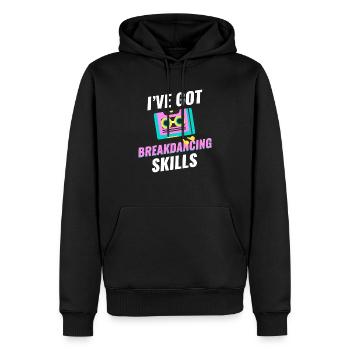 J’ai des compétences en breakdance, chorégraphe, - Sweat à capuche Premium bio Homme - noir - Devant - Nico (187cm)