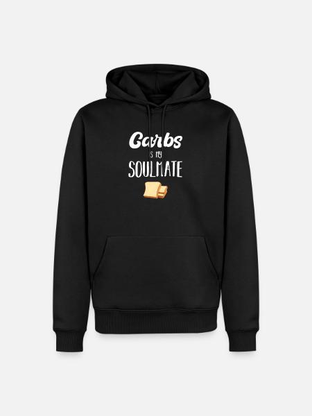 Carbs are my soulmate - Men’s Premium Organic Hoodie - black