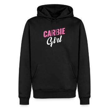 Carbie Girl Kohlenhydrate Liebhaber Frühstück - Männer Premium Bio Hoodie - Schwarz - Vorne - Nico (187cm)