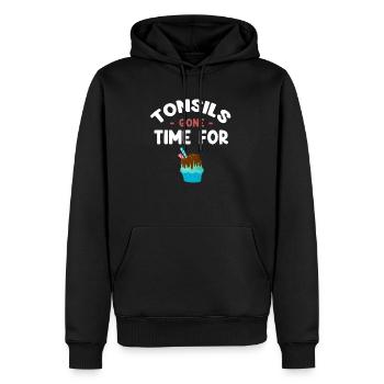 Mandeln Sind Zeit Für Die Entfernung Von Mandeln - Männer Premium Bio Hoodie - Schwarz - Vorne - Nico (187cm)
