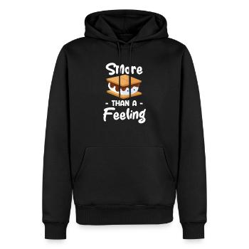 S'more Than A Feeling Glamping Adventures - Männer Premium Bio Hoodie - Schwarz - Vorne - Nico (187cm)