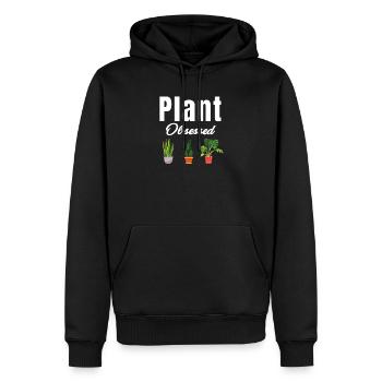 Pflanzenbesessener Liebhaber Gartenbau Gärtner - Männer Premium Bio Hoodie - Schwarz - Vorne - Nico (187cm)