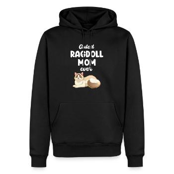 La maman Ragdoll la plus mignonne de tous les temps vétérinaire - Sweat à capuche Premium bio Homme - noir - Devant - Nico (187cm)