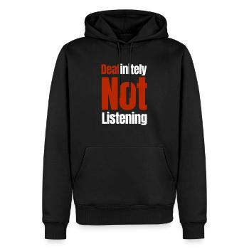 Definitiv Taub Und Fantastisch Beeinträchtigter - Männer Premium Bio Hoodie - Schwarz - Vorne - Nico (187cm)
