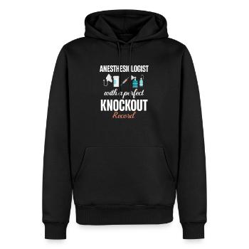 Anästhesist Mit Einem Perfekten Knockout-rekord - Männer Premium Bio Hoodie - Schwarz - Vorne - Nico (187cm)