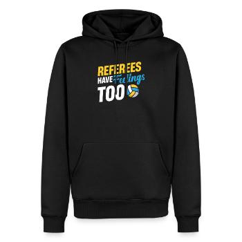 Les arbitres ont des sentiments trop étranges - Sweat à capuche Premium bio Homme - noir - Devant - Nico (187cm)