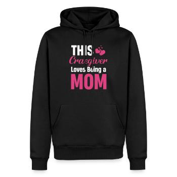 Diese Pflegekraft Liebt Es, Eine Mutter Zu Sein - Männer Premium Bio Hoodie - Schwarz - Vorne - Nico (187cm)