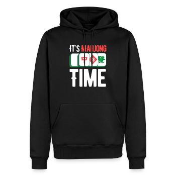 It's Mahjong Time Lustiges Glücksspiel Bingo - Männer Premium Bio Hoodie - Schwarz - Vorne - Nico (187cm)