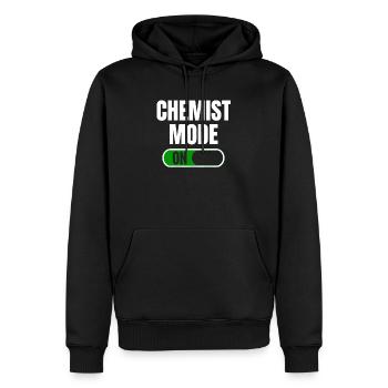 Mode chimiste pour la physique des particules théorique - Sweat à capuche Premium bio Homme - noir - Devant - Nico (187cm)
