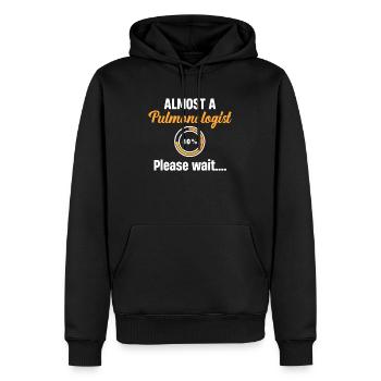 Fast Ein Pneumologe Bitte Warten Pulmonale - Männer Premium Bio Hoodie - Schwarz - Vorne - Nico (187cm)