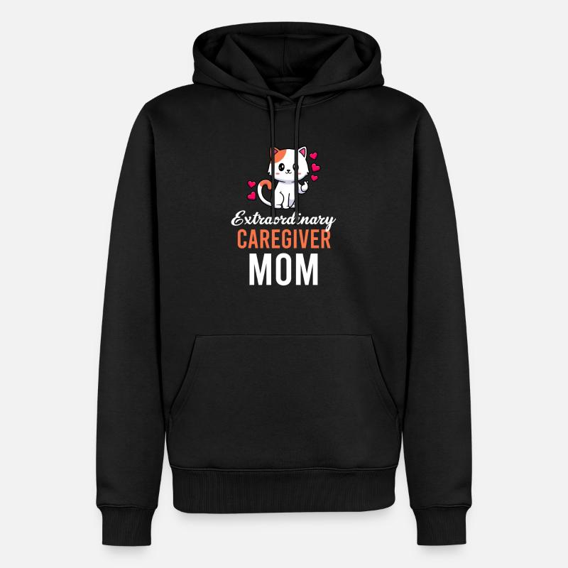 Maman soignante exceptionnelle - Sweat à capuche Premium bio Homme - noir