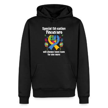 Wird Immer Platz Für Eine Weitere Sonderpädagogik - Männer Premium Bio Hoodie - Schwarz - Vorne - Nico (187cm)