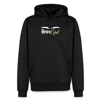 Browtiful Augenbrauen Kosmetikerin Kosmetikerin - Männer Premium Bio Hoodie - Schwarz - Vorne - Nico (187cm)