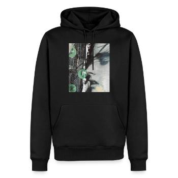 Der Traum - Männer Premium Bio Hoodie - Schwarz - Vorne - Nico (187cm)