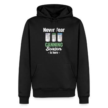Don't worry, canning season is here and - Men’s Premium Organic Hoodie - black - Front - Nico (187cm)