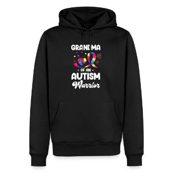 Oma Einer Autismus-krieger-adhs-familie Passende - Männer Premium Bio Hoodie - Schwarz - Vorne - Nico (187cm)