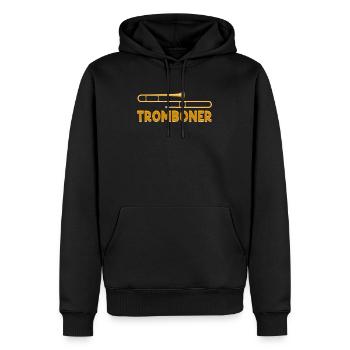 Posaunist Lustiger Posaunist Musiker Bassist Chor - Männer Premium Bio Hoodie - Schwarz - Vorne - Nico (187cm)
