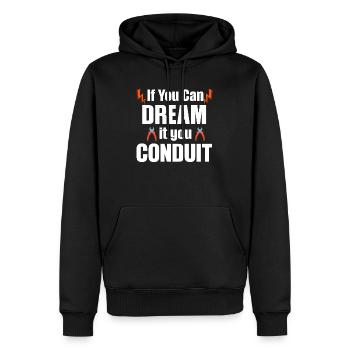Si vous pouvez en rêver, guidez le - Sweat à capuche Premium bio Homme - noir - Devant - Nico (187cm)