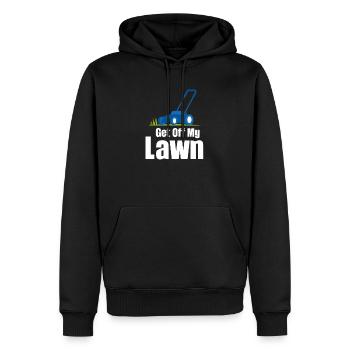 Runter Von Meinem Rasen Lustige Rasenpflege - Männer Premium Bio Hoodie - Schwarz - Vorne - Nico (187cm)