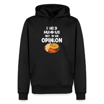 Ich Brauche Hummus Nicht Ihre Meinung Glutenfreie - Männer Premium Bio Hoodie - Schwarz - Vorne - Nico (187cm)