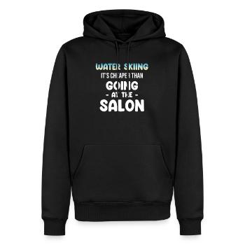 Le ski nautique est également moins cher que le wakeboard dans le salon - Sweat à capuche Premium bio Homme - noir - Devant - Nico (187cm)