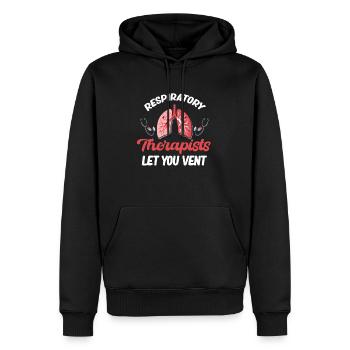 Respiratory Therapists Let You Have Asthma In The - Men’s Premium Organic Hoodie - black - Front - Nico (187cm)