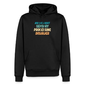 Eltern mit bes Fragen Sie Mich Nach Dem Spd-bewuss - Männer Premium Bio Hoodie - Schwarz - Vorne - Nico (187cm)