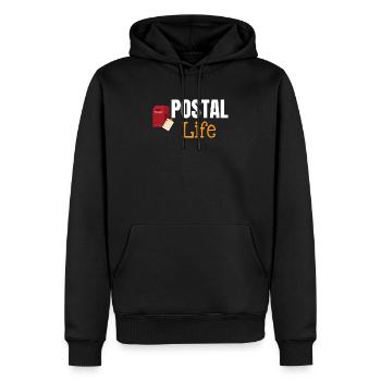 Postleben Lustiger Arbeiter Postbote Postbote - Männer Premium Bio Hoodie - Schwarz - Vorne - Nico (187cm)