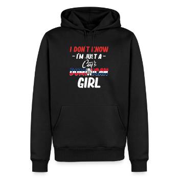 Je ne sais pas si je ne suis qu’un gentil - Sweat à capuche Premium bio Homme - noir - Devant - Nico (187cm)