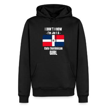 Je ne sais pas, je suis juste un doux - Sweat à capuche Premium bio Homme - noir - Devant - Nico (187cm)