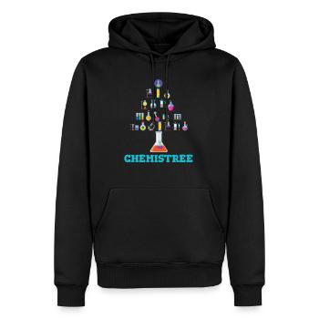 Chemistree Drôle Chimiste Physique Théorique - Sweat à capuche Premium bio Homme - noir - Devant - Nico (187cm)