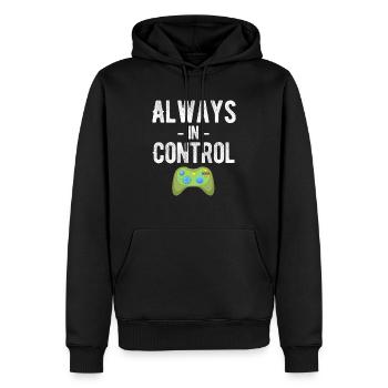 Immer Unter Kontrolle Lustige - Männer Premium Bio Hoodie - Schwarz - Vorne - Nico (187cm)