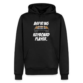 Angehender Keyboarder Walzer Keyboarder - Männer Premium Bio Hoodie - Schwarz - Vorne - Nico (187cm)