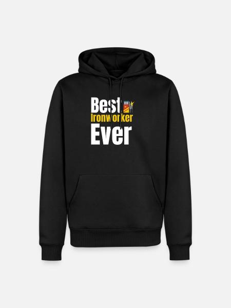 Best Ironworker Ever Welder - Men’s Premium Organic Hoodie - black