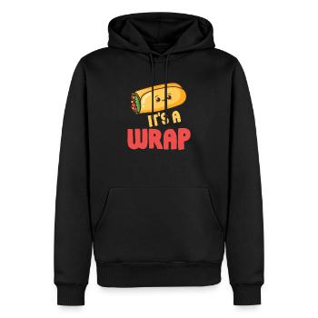 It's A Wrap Burrito Wortspiele Mexikanische - Männer Premium Bio Hoodie - Schwarz - Vorne - Nico (187cm)