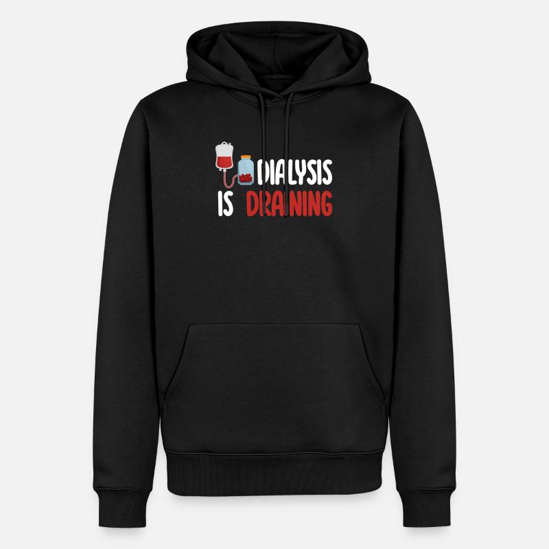 La dialyse soulage la néphrologie - Sweat à capuche Premium bio Homme - noir