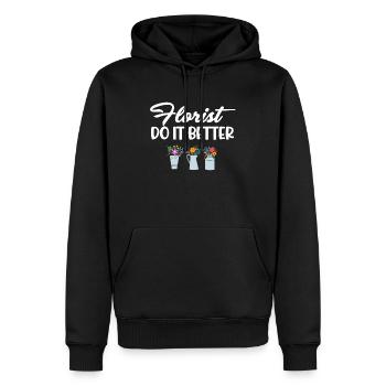 Floristen Machen Es Besser Lustiger Botanischer - Männer Premium Bio Hoodie - Schwarz - Vorne - Nico (187cm)