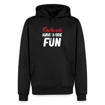 Rothaarige Haben Mehr Spaß Britisch-irischer St. - Männer Premium Bio Hoodie - Schwarz - Vorne - Nico (187cm)