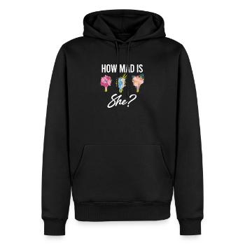 Wie Wütend Ist Sie? Lustiger Florist Botanischer - Männer Premium Bio Hoodie - Schwarz - Vorne - Nico (187cm)