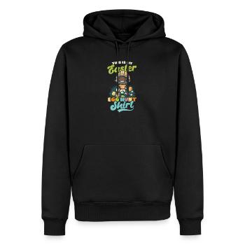 Fußball Ostereiersuche Outfit - Männer Premium Bio Hoodie - Schwarz - Vorne - Nico (187cm)