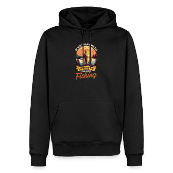 Fisher Fisherman Will Mich Zuhören Reden Angeln - Männer Premium Bio Hoodie - Schwarz - Vorne - Nico (187cm)