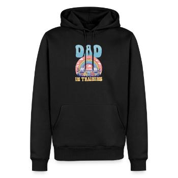 Zukünftiger Papa Papa in Ausbildung - Männer Premium Bio Hoodie - Schwarz - Vorne - Nico (187cm)