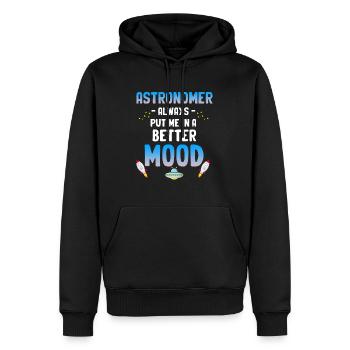 Astronomie Hat Mich Immer In Eine Bessere - Männer Premium Bio Hoodie - Schwarz - Vorne - Nico (187cm)