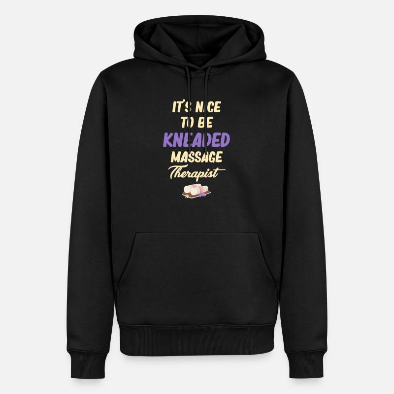 C’est agréable d’être pétri, - Sweat à capuche Premium bio Homme - noir